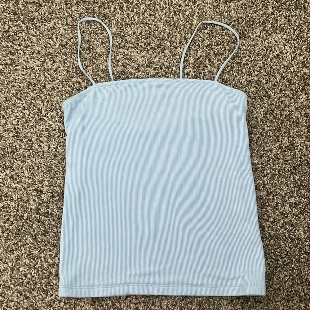 American Eagle Ribbed Thin Strap Tube Top
